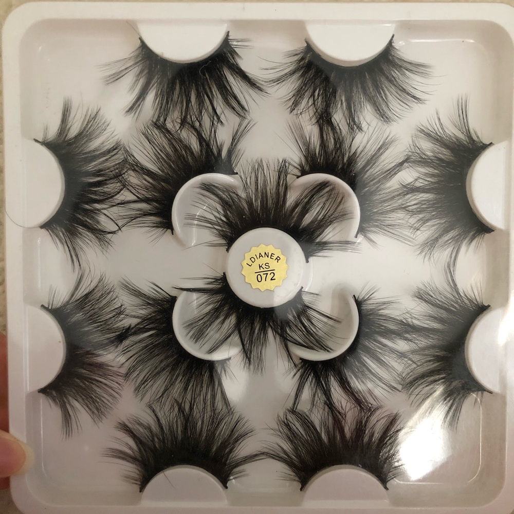 7 Pairs Long Thick Natural 25mm False Fake Eyelashes